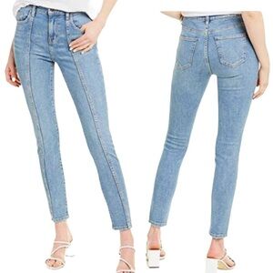 Current/Elliott The Seamed High-Waist Ankle Skinny Stiletto size 26